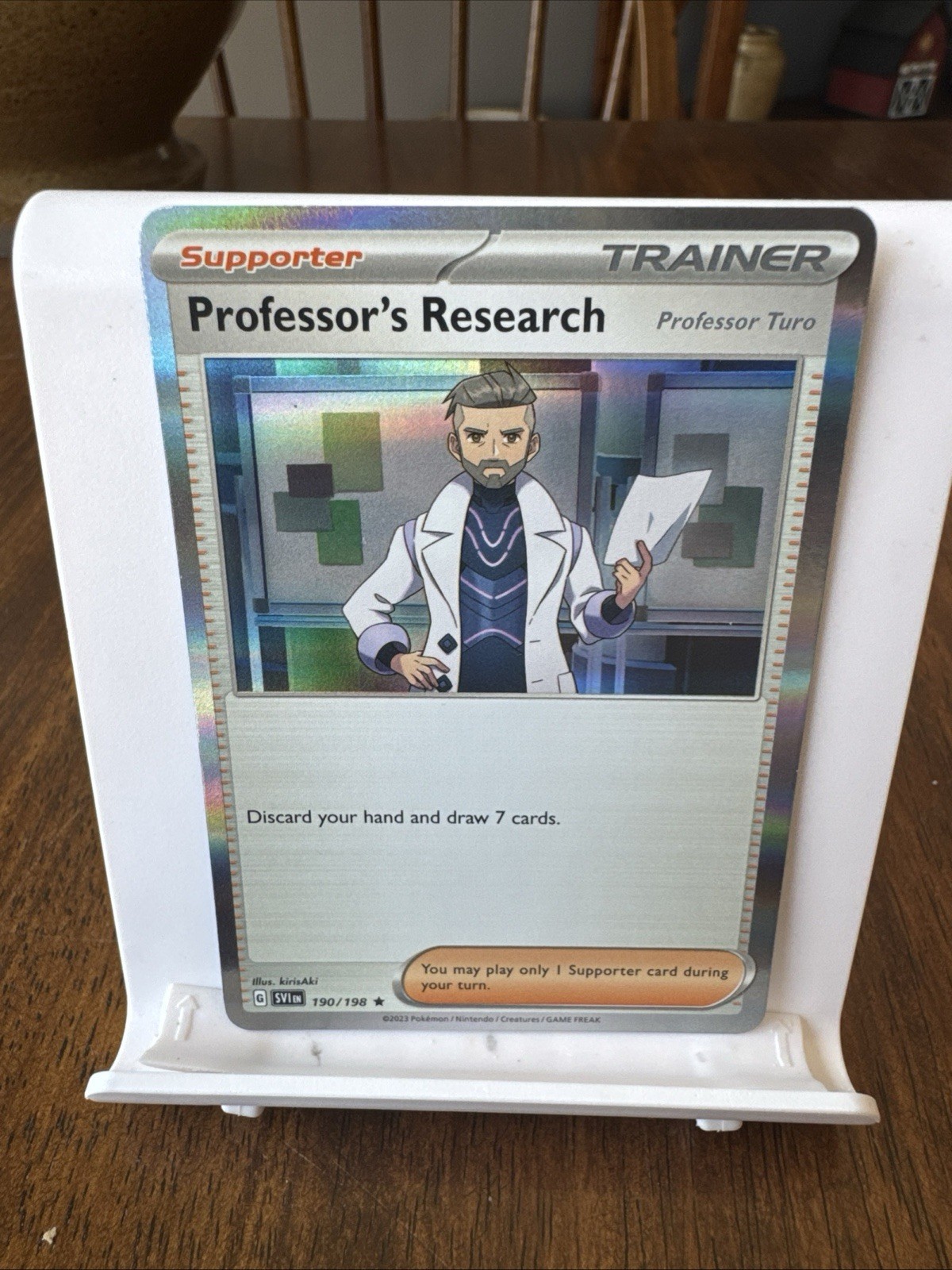 Professor's Research: Professor Turo [Holo] 190/198 Pokémon TGC Scarlet & Violet