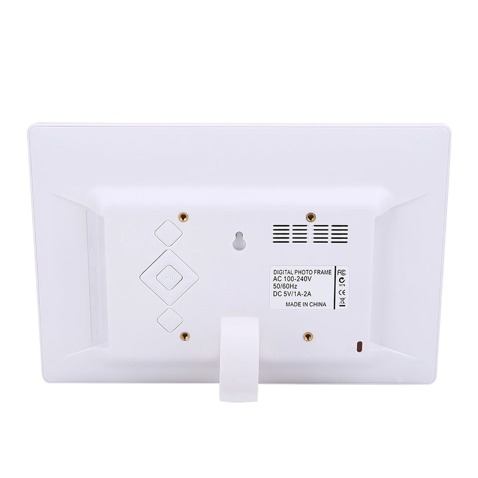10 HD Screen Digital Photo Frame Alarm Clock MP3/4 Movie Player (White )✈ - Image 4 of 4