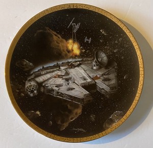 Star Wars The Millennium Falcon Hamilton Collection Space Vehicles Plate #2516C