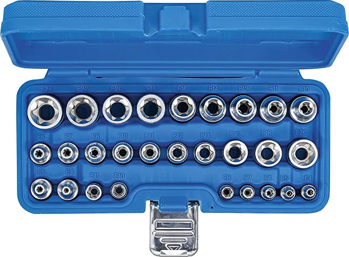 Douilles courtes Torx E BGS au profil anti-dérapage pour empreintes E4 à E24 - 3