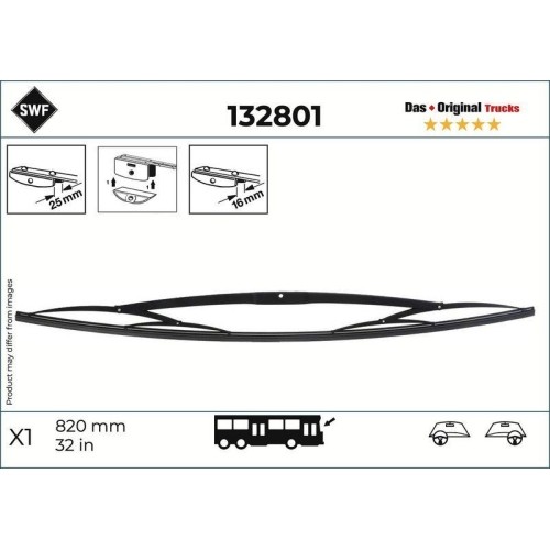 Wischblatt SWF 132801 DAS Original Trucks FüR AuwÄRter DAF Iveco KÄSsbohrer MAN-image
