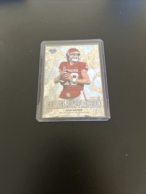 John Mateer - 2025 Bowman University Chrome College Rule Playbook - #CRP-14