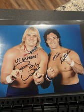 Wwe Mike Rotunda IRS Dual Signed Autographed 8x10 Wrestling Photo Barry Windham
