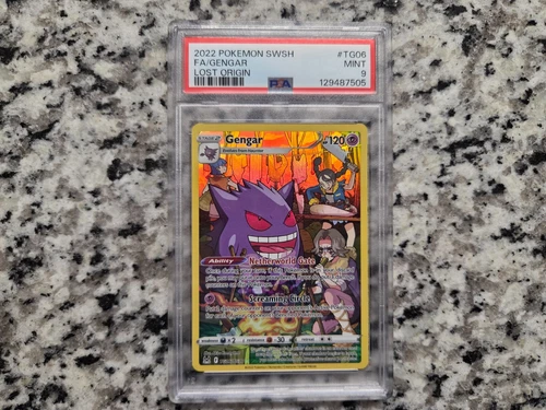 PSA 9 Gengar Full Art TG06/TG30 Lost Origin