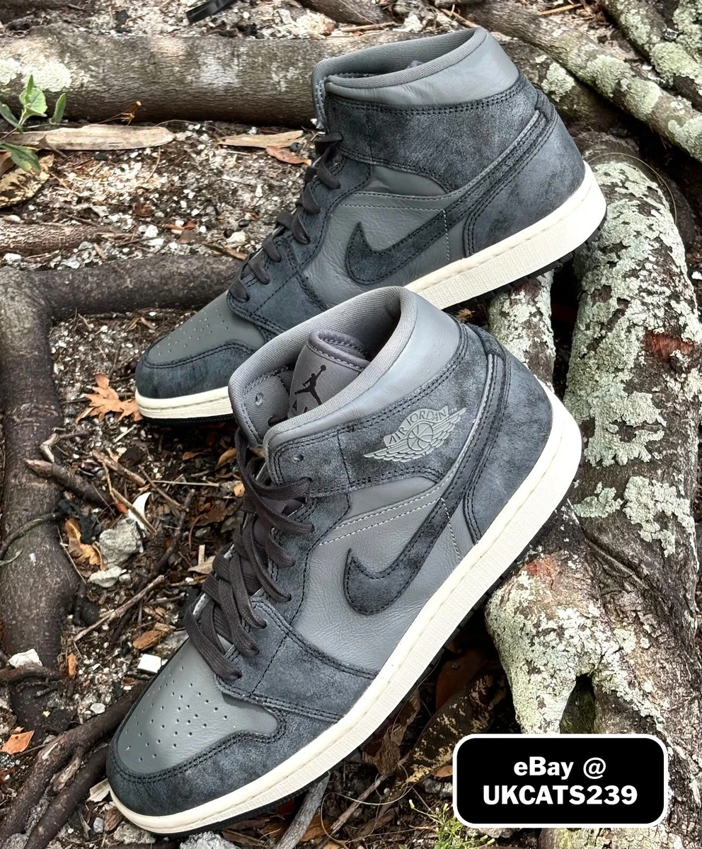 Jordan 1 Mid Distressed Grey for Sale | Authenticity Guaranteed | eBay