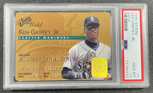 KEN GRIFFEY JR. PSA 10 1995 DONRUSS STUDIO #5 GOLD MARINERS 9433