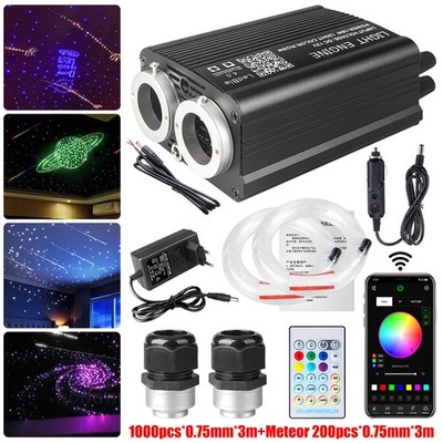 1200pcs Auto LED Sternenhimmel Meteor Star Twinkle Lichtfaser Glasfaser 2/3/4m