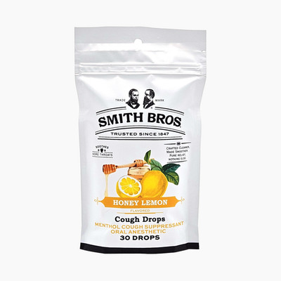 Smith Brothers Honey Lemon Cough Drops   Soothing Throat Relief