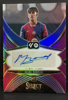 2024-25 Select La Liga Barcelona RC Marc Bernal Auto Purple Prizm