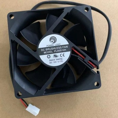 New POWER LOGIC PL80S12H DC12V 0.17A 2-Wire cooling fan#QW