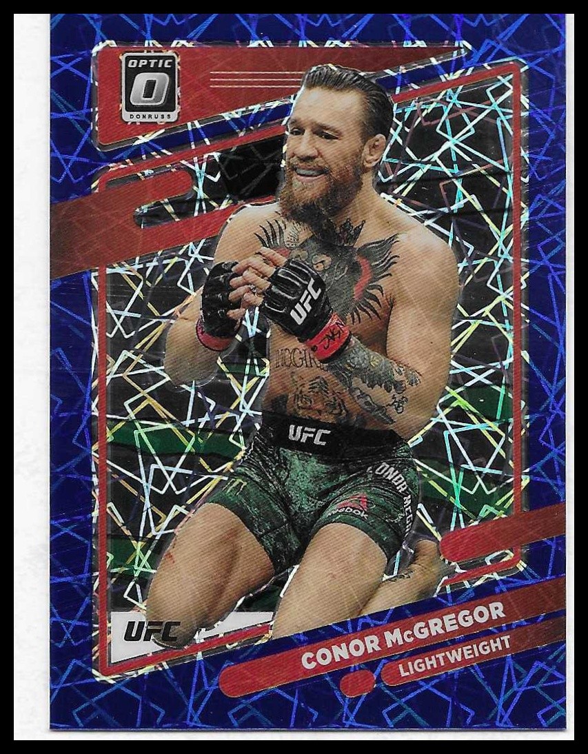 2022 Donruss Optic UFC #75 Conor McGregor Blue Velocity Parallel NM