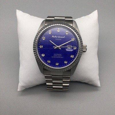 Andre Giroud Automatic Watch Mens 43mm Stainless Steel Blue  display picture 3