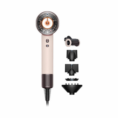Dyson Supersonic Nural Standard-Haartrockner rosa/beige Set mit Diffusor