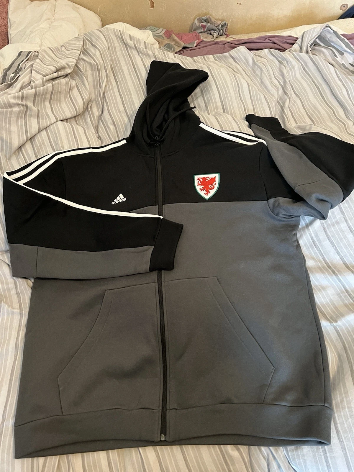 Adidas Wales Travel Full Zip Hoodie 2020 2XL