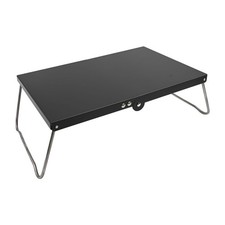 Portable Table for Camping Trips with Stable Construction and Quick Setup Black