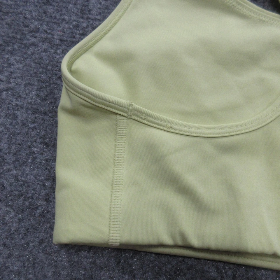 Sujetador deportivo Nike Dri-FIT medio amarillo espalda deportiva entrenamiento gimnasio yoga Foto 4 de 4