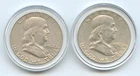 TWO U.S. FRANKLIN SILVER HALF DOLLARS - 1962-D and 1963-D