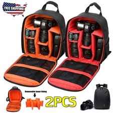 Large Camera Backpack Shoulder Bag Case for Canon Nikon Sony DSLR  Mirrorless