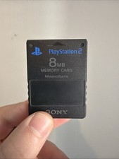Official Original OEM Sony PlayStation 2 PS2 Memory Card Magic Gate Black 8MB