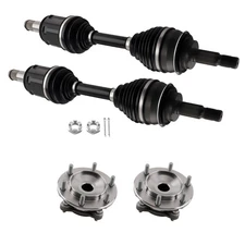 Front Left+Right CV Axle Shaft &Wheel Hub Bearing For Toyota 4Runner V6 4.0L 4WD