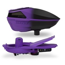 New Virtue Spire V Paintball Loader Hopper Black Purple Fade