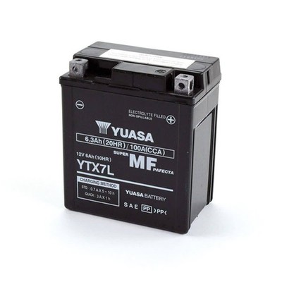 YUASA YTX7L AKKU LADEGERÄT 12V / 6AH für Kawasaki 125 KLX D TRACKER 2010-2014