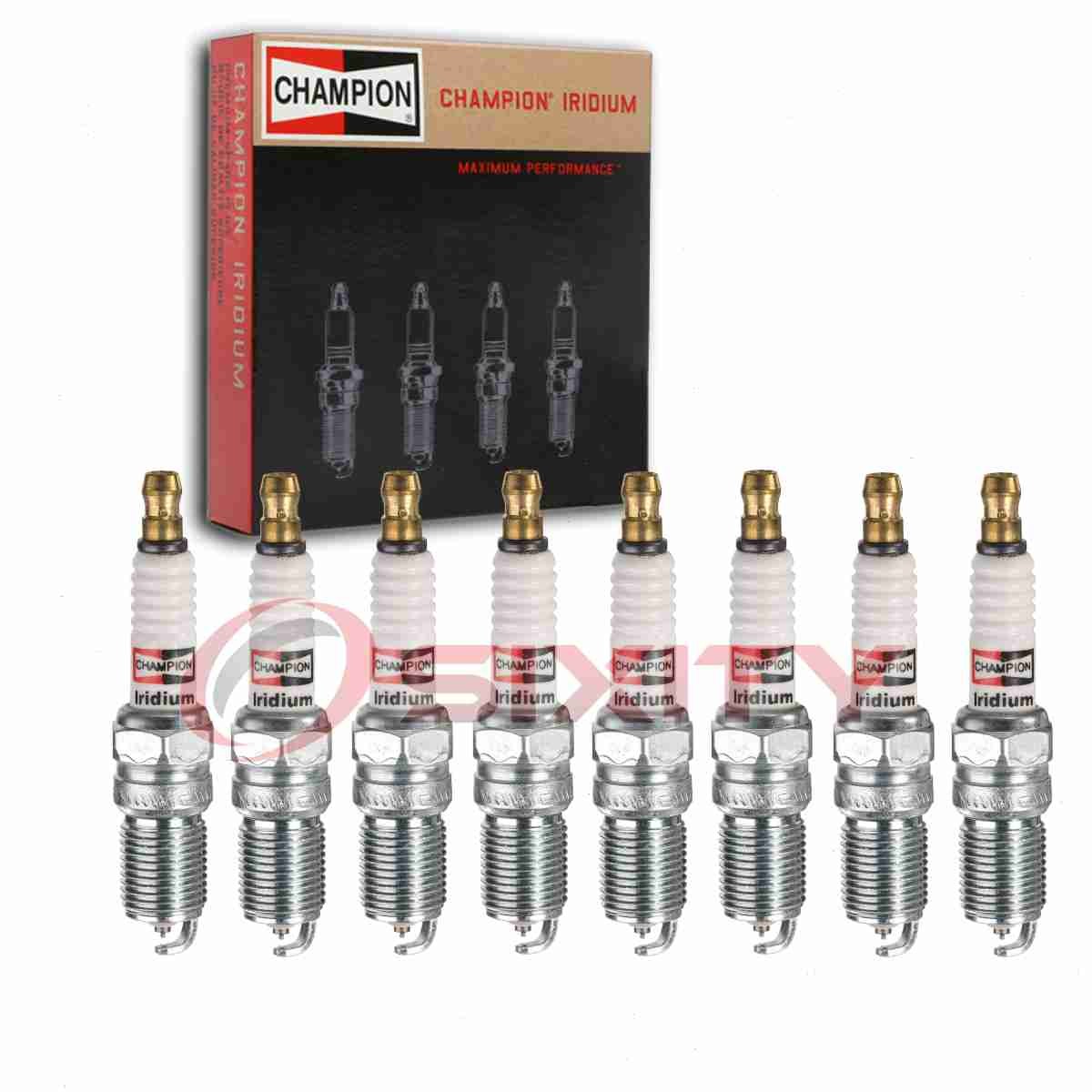 8 pc Champion Iridium Spark Plugs for 1993 Cadillac Allante 4.6L V8 Ignition hw