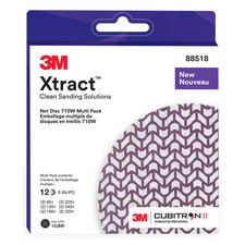 3M 710W Xtract Cubitron II Net Discs: 5 in. width Purple  12-discs