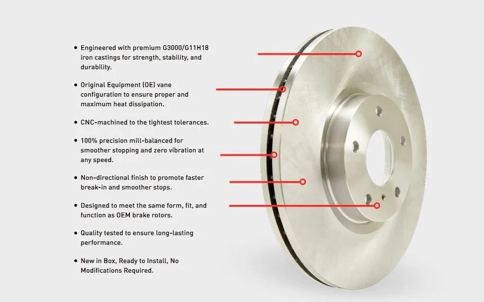 For Dodge Grand Caravan 1987-1990 DFC 600-40060 Premium Vented Front Brake Rotor - Image 2 of 3