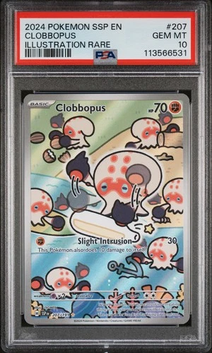 Pokemon Clobbopus Surging Sparks 207/191 Illustration Rare PSA 10 Gem Mint