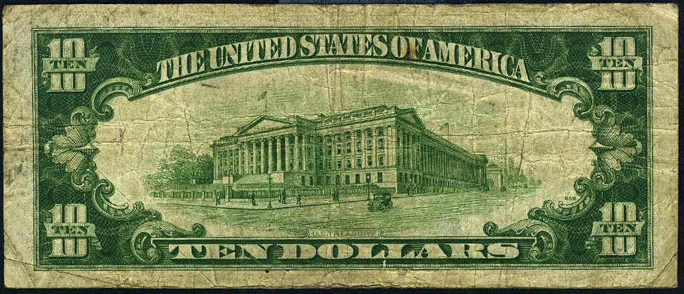 FR. 2006 D* $10 1934-A Federal Reserve Non-Mule Cleveland D-* Block Fine+ STAR - Image 3 of 3