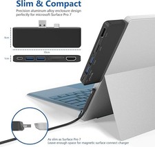 Microsoft Surface Pro 7 Docking Station,6-in-2 USB C Surface Pro 7 Hub with 4K H