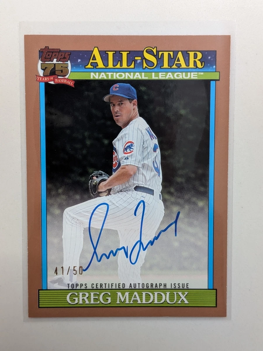 Topps Greg Maddux Baseball Serial Numbered Sports Trading Cards