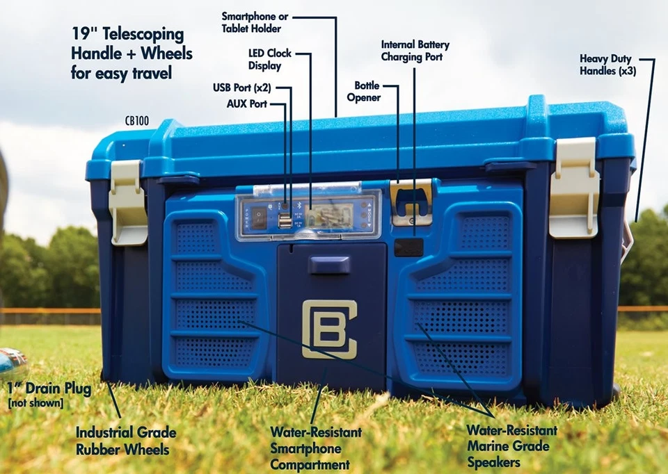CoolBox Entertainment Cooler - 22" x 13" x 11-3/4" Foto 2 de 4