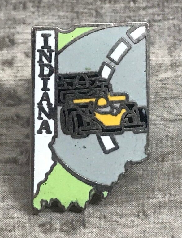Indiana Indy Race Car Lapel Hat Jacket Vest Shirt Backpack Bag Souvenir Pin
