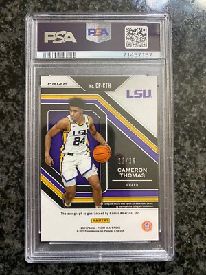 2021-22 Panini Prizm Draft Picks - College Penmanship Cameron