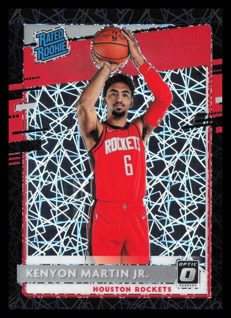2020-21 Donruss Optic Black Velocity Kenyon Martin Jr. Rookie 39/39 Houston