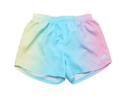 Adidas Girls Shorts Ombré Colorful Sz L (14)