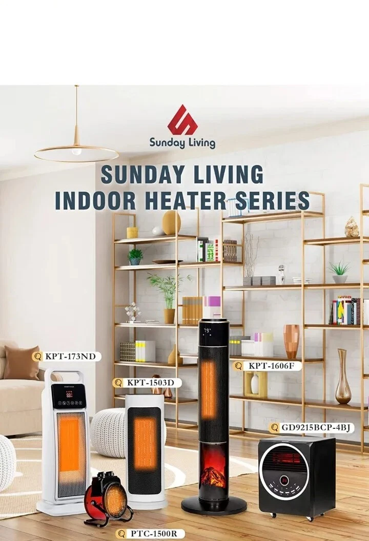 Sunday Living Infrared Space Heater 1500W Electric Space Heater for Large  Room | eBay