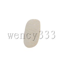 White Violin Replacement Bridge Pads for E String Viola 0.39x0.2 Inch Pack of 50