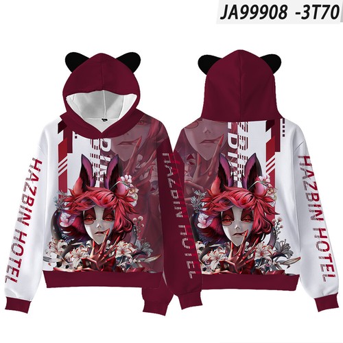 Hazbin Hotel Kids Hoodies Sweatshirts Tops Pullovers Outwears adult cute ear - Picture 8 of 35