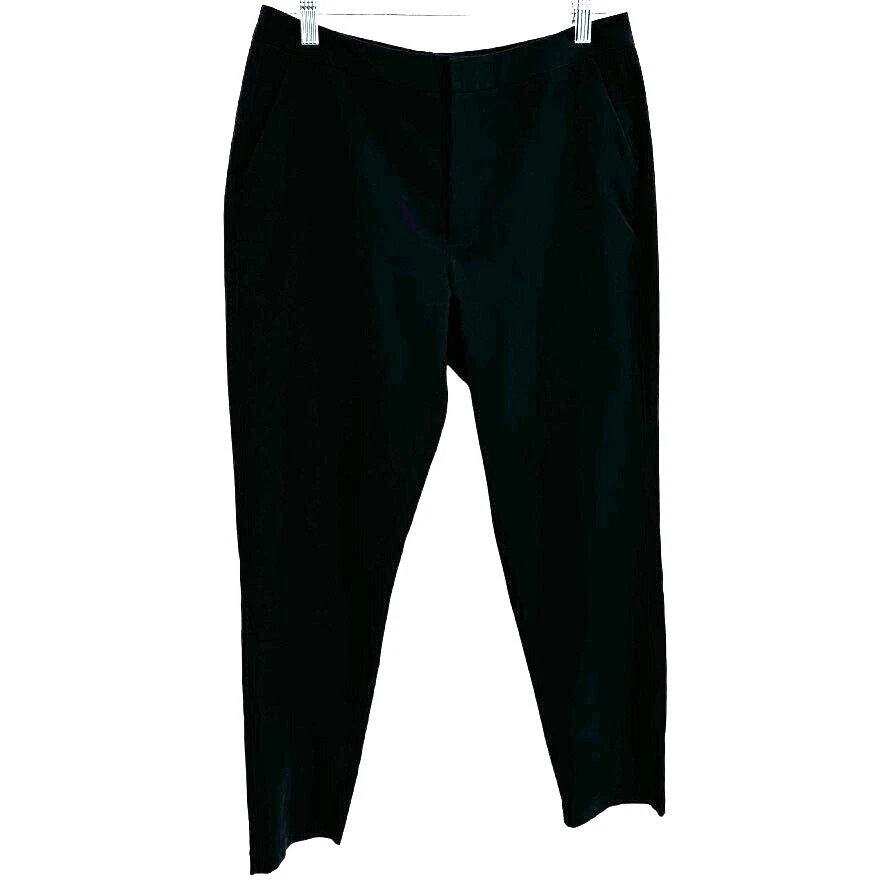 Lululemon Trek Trouser Pants Sz 8 Black Slim Straight Fit Office