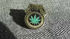 Prendedor de solapa Cannabis Workers Teamsters Union marihuana nuevo ORIGINAL