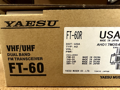 Yaesu FT-60R Dual Band Handheld Radio Transceiver 788026138807| eBay
