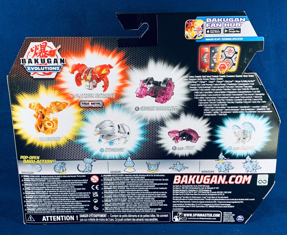 BATTLE STRIKE PACK Bakugan EVOLUTIONS Platinum Sectanioid FURY