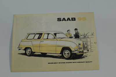 1962 SAAB 95 Station Wagon With Aircraft Quality Brochure