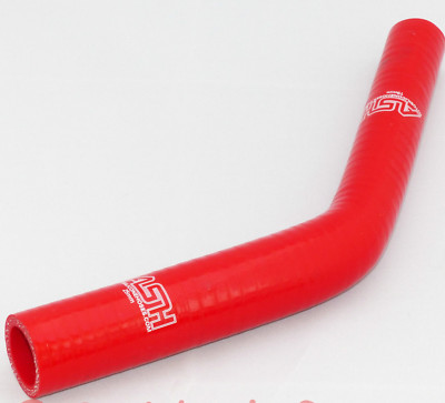 45° Grad, Reduzierbogen, 57mm > 51mm, Reduzierung, Silikonschlauch - ROT
