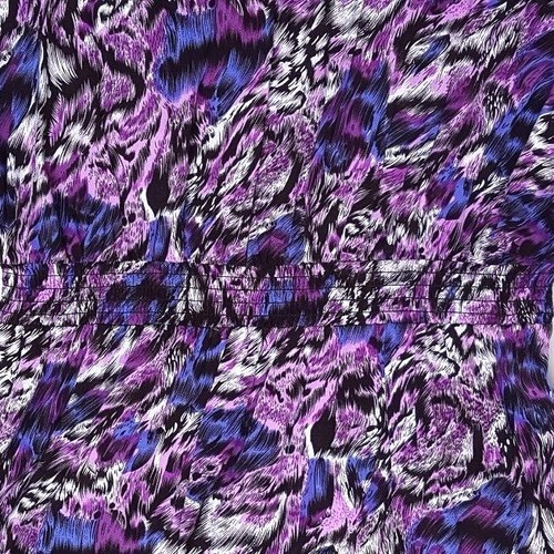 AS NEW Minkpink Size 12 Dress Purple Mini Batwing Shortsleeve Print Casual Event - Picture 3 of 4