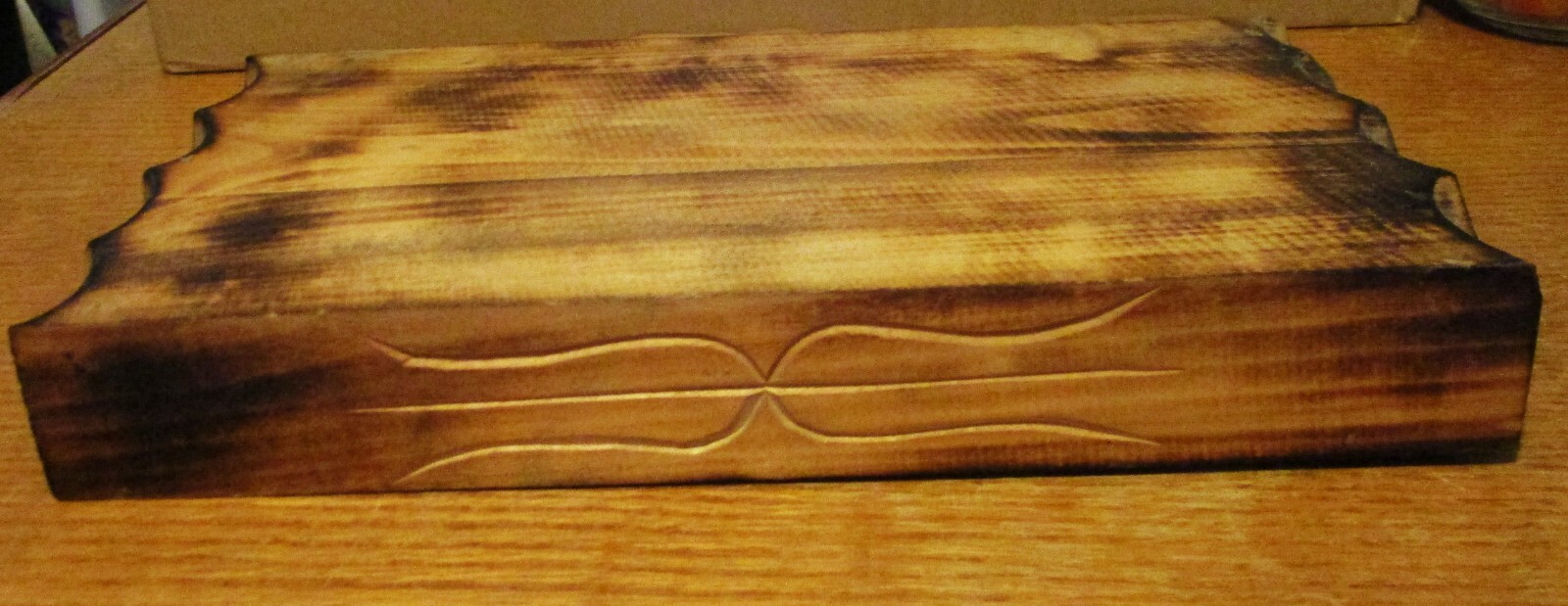 Rare Vintage Large Japan Ainu Bear with Salmon Hokkaido with Freestanding Base