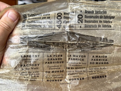 La Super Chromonica M.Hohner con scatola originale, Germania anni 20 con foglio pubblicitario - Foto 12 di 13